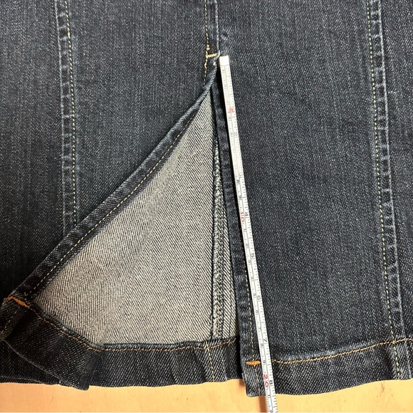 Bebe Denim Lace Back Corset Skirt Size Small - Picture 16 of 16